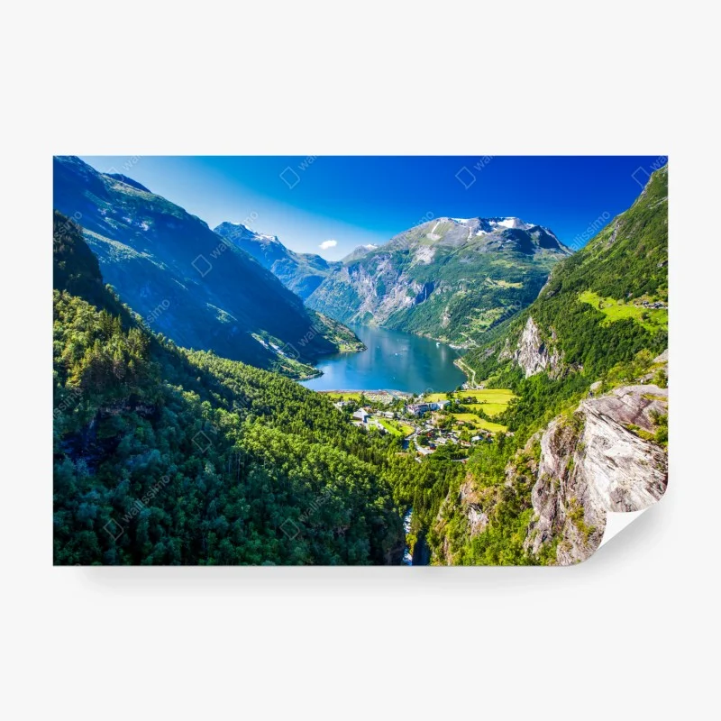 Fototapete Geirangerfjord bergpanorama