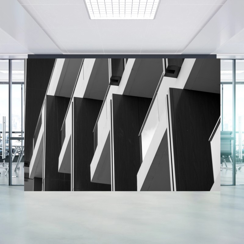 Fototapete geometrischer rhythmus der balkone – Wallnifity®