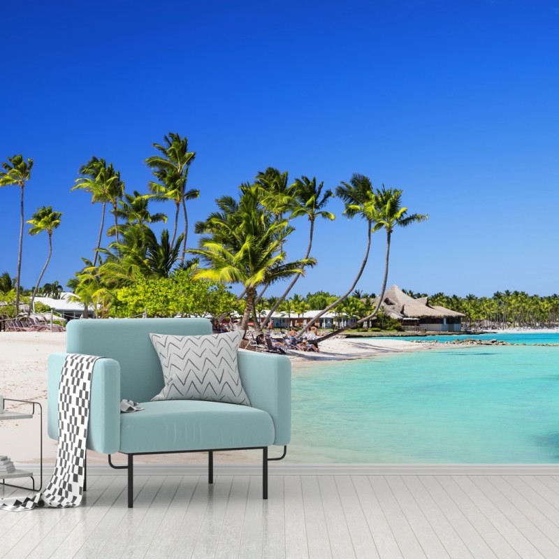 Fototapete tropischer strand in Cap Cana – Wallnifity®