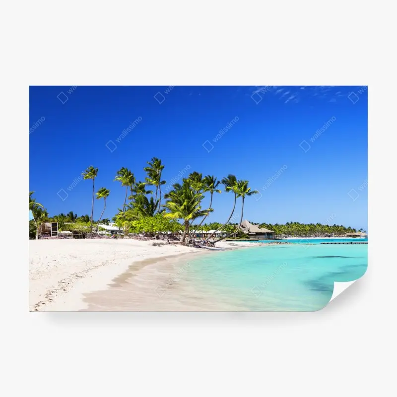 Fototapete tropischer strand in Cap Cana