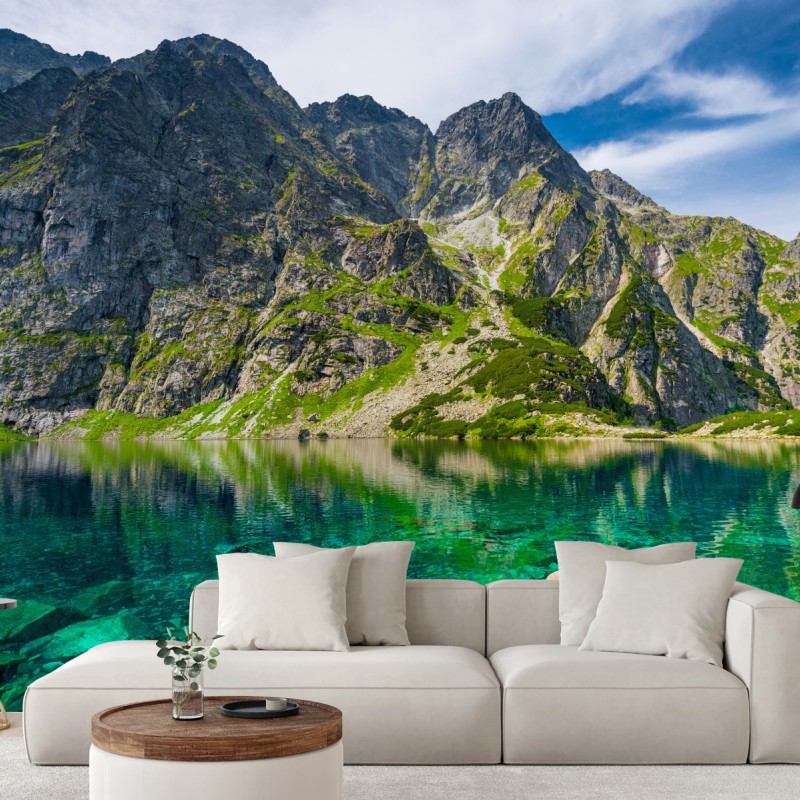 Fototapete Czarny Staw bergreflexion – Wallnifity®