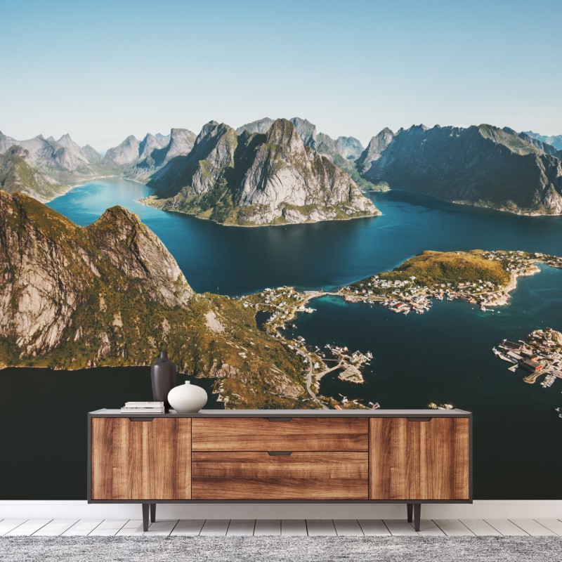 Fototapete majestätische fjordlandschaft – Wallnifity®