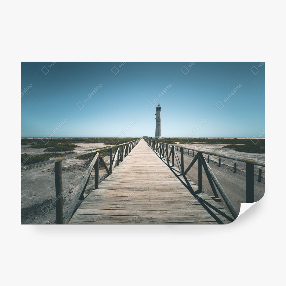 Fototapete leuchtturm am ende des stegs – Wallnifity®