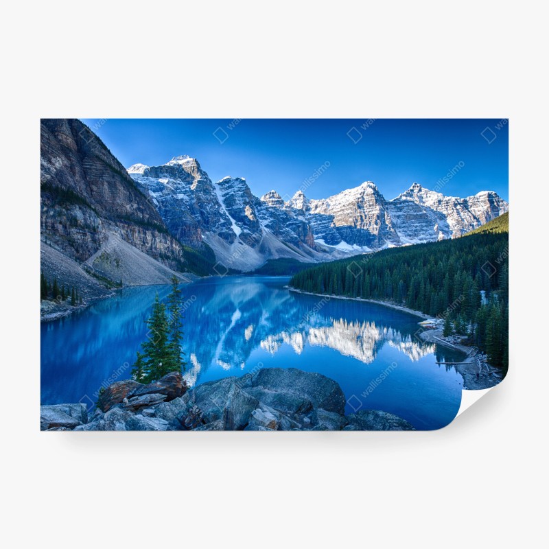 Fototapete sonnenuntergang an der felsigen küste – Wallnifity®