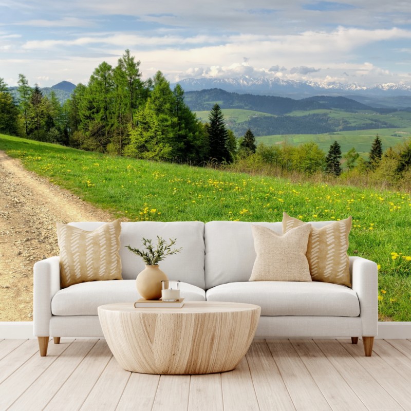 Fototapete Gorce frühlingspfad – Wallnifity®