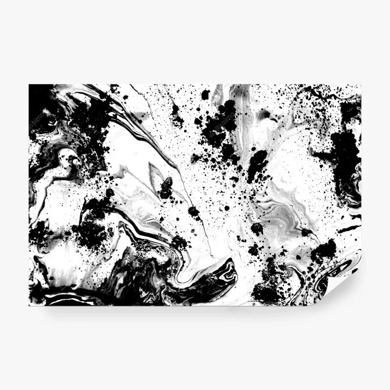 Fototapete monochromes marmormuster abstrakt