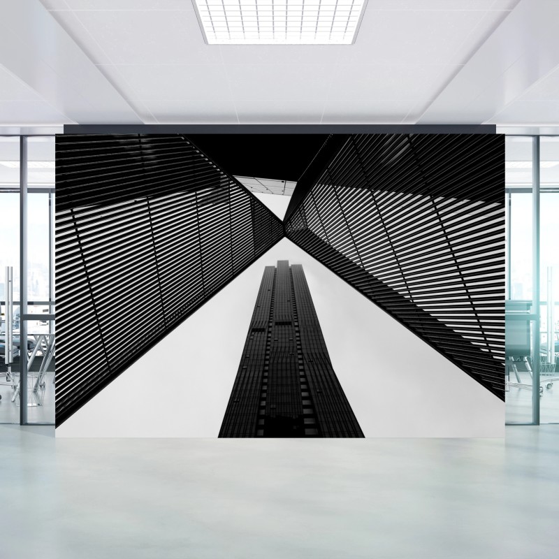 Fototapete Melbourne architektur in monochrom – Wallnifity®