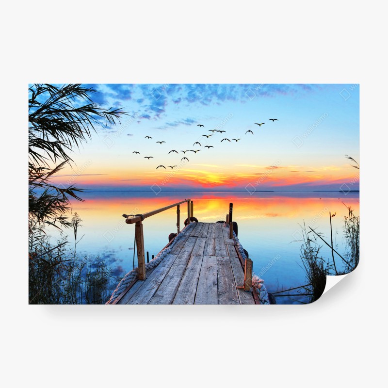 Fototapete mediterraner blick durch eine arkade – Wallnifity®