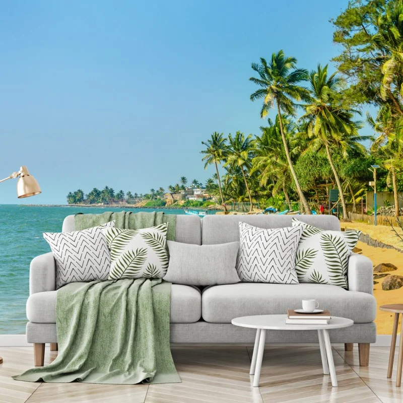 Fototapete tropischer palmenstrand – Wallnifity®