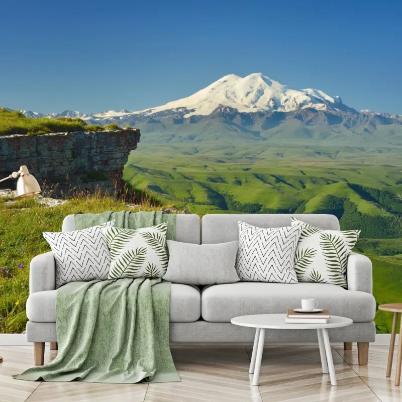 Fototapete majestätischer Elbrus am morgen
