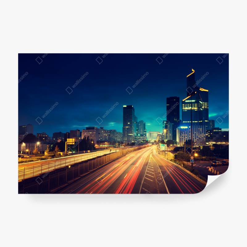 Fototapete Dubai panorama bei dämmerung – Wallnifity®