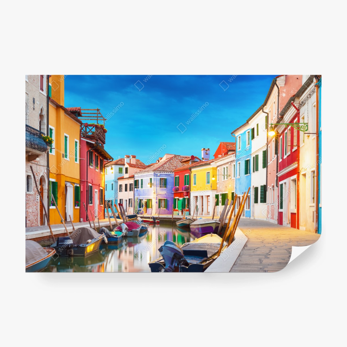 Fototapete bunte häuser in Burano, Venedig – Wallnifity®