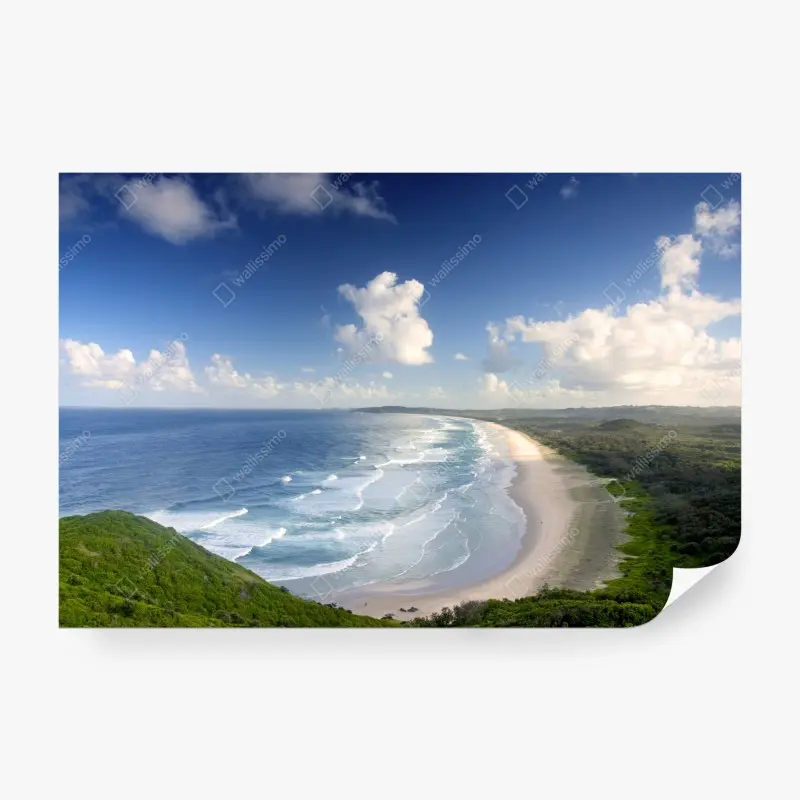 Fototapete panorama der küste von Byron Bay