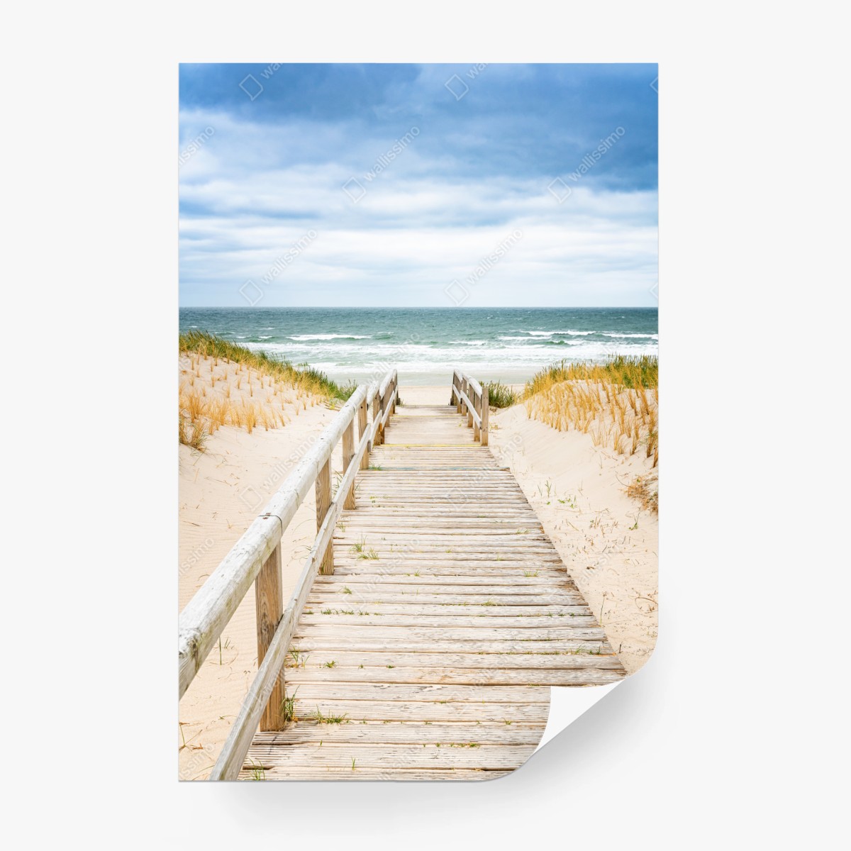 Fototapete holzsteg zum meer, Sylt – Wallnifity®