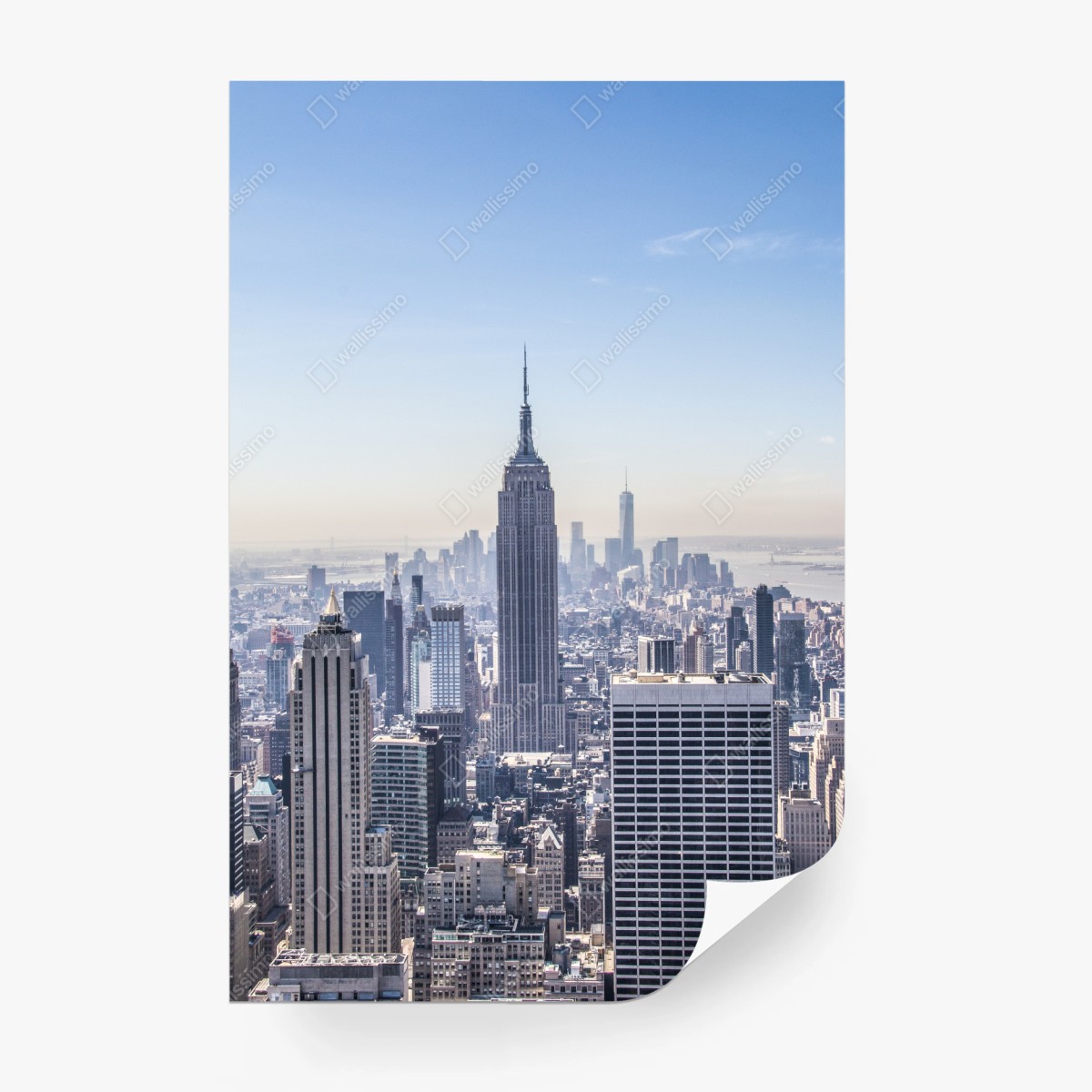 Fototapete New York skyline mit Empire State Building – Wallnifity®