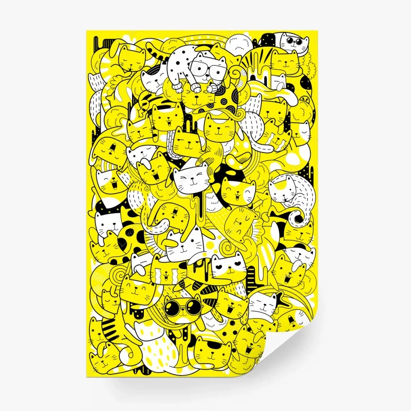 Fototapete nahtloses muster mit rock-symbolen – Wallnifity®