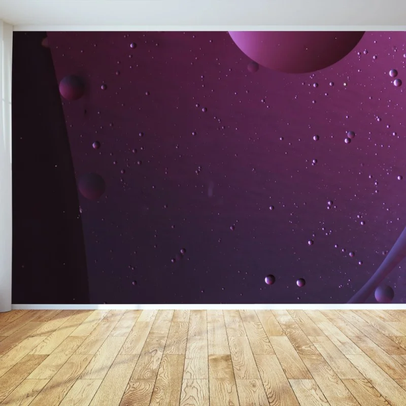 Fototapete violette kosmische sphären abstrakte kunst