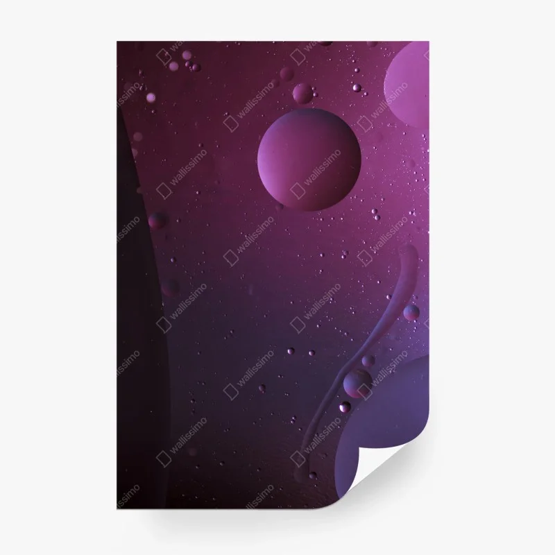 Fototapete violette kosmische sphären abstrakte kunst