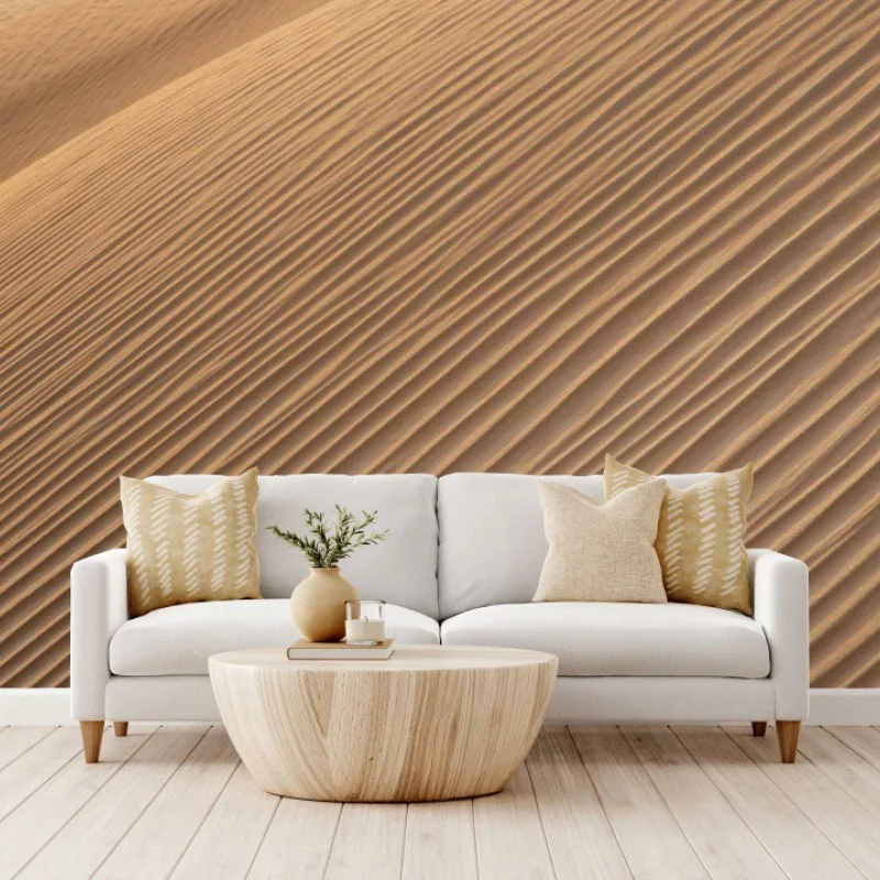 Fototapete goldene sanddünen minimalistisches landschaftsbild – Wallnifity®