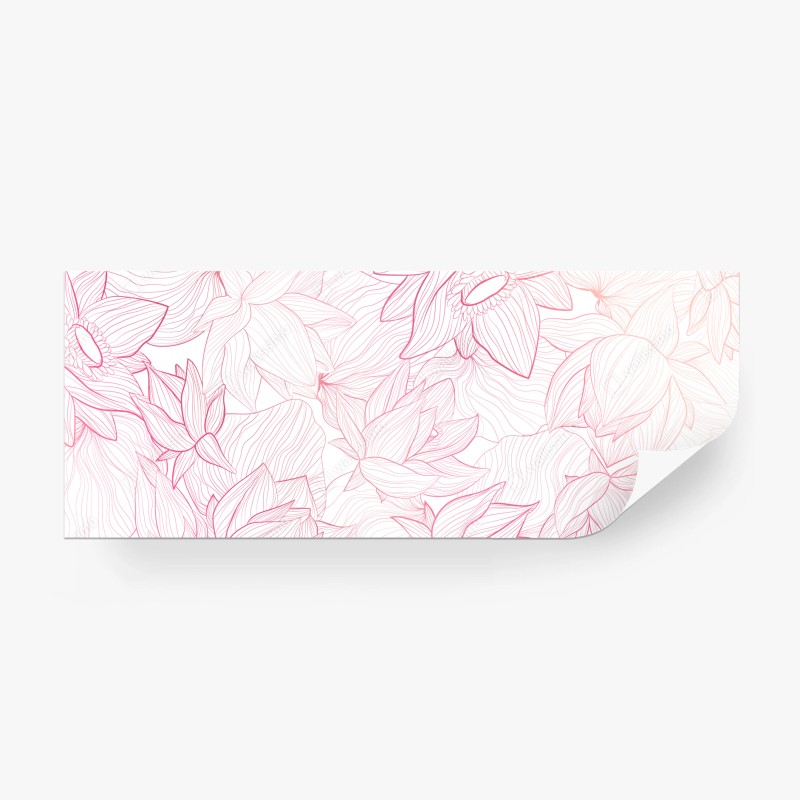 Fototapete handgezeichnetes muster von friseurwerkzeugen – Wallnifity®