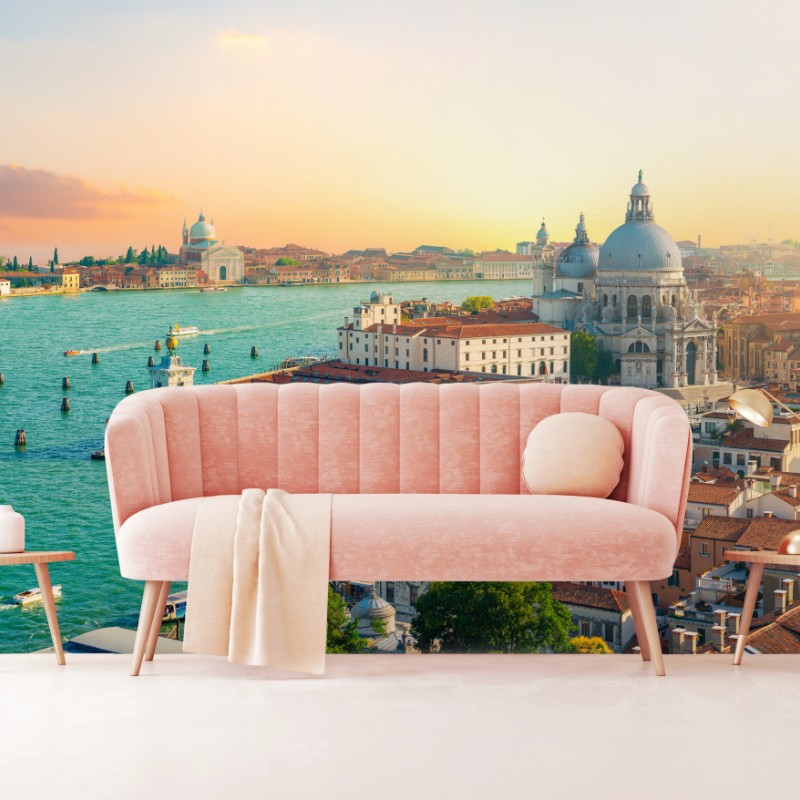 Fototapete sonnenuntergangspanorama von Venedig – Wallnifity®