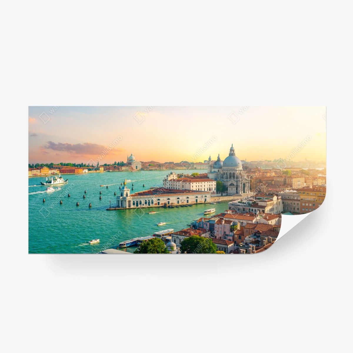 Fototapete sonnenuntergangspanorama von Venedig – Wallnifity®