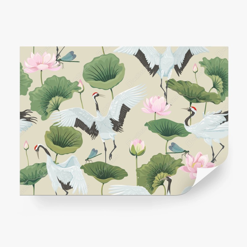 Fototapete türkis und gold abstrakte fließmalerei – Wallnifity®