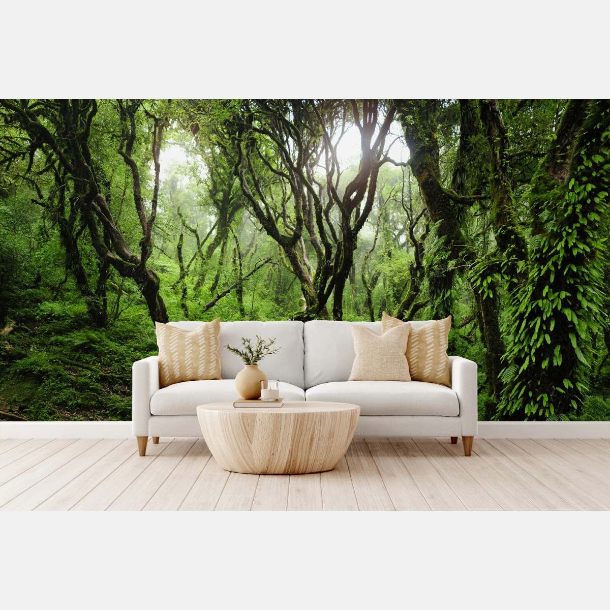 Fototapete mystischer grüner wald – Wallnifity®