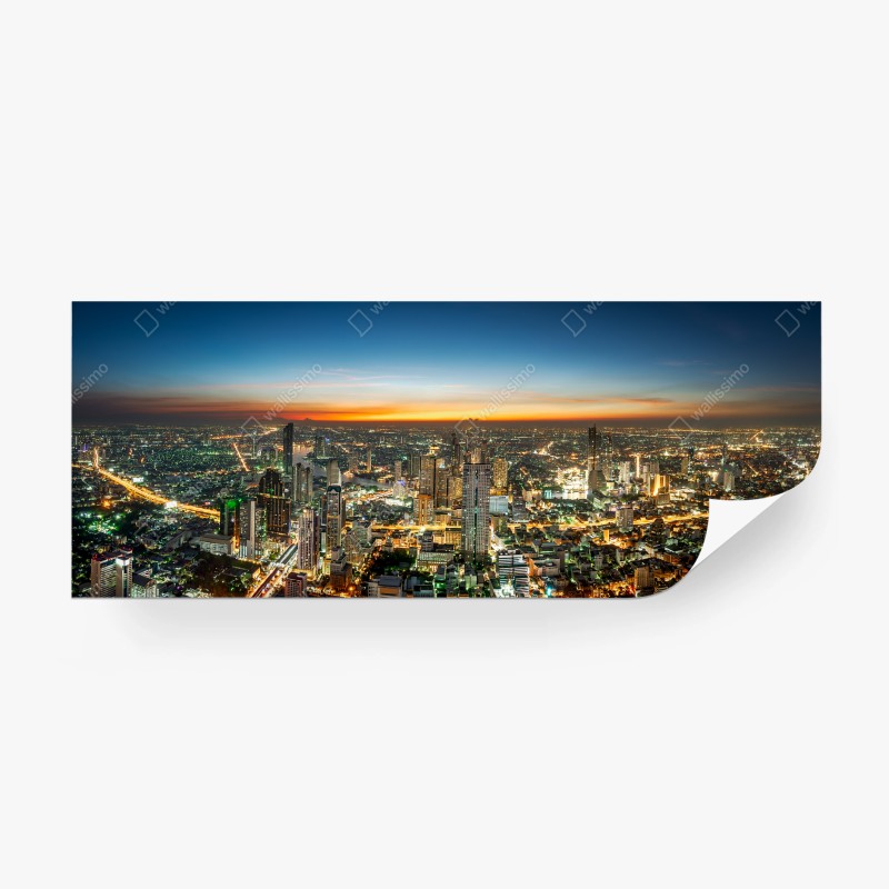 Fototapete verschneite bergspiegelung in Norwegen – Wallnifity®