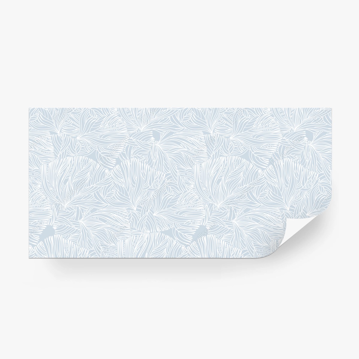 Fototapete sanftes blaues botanisches muster – Wallnifity®