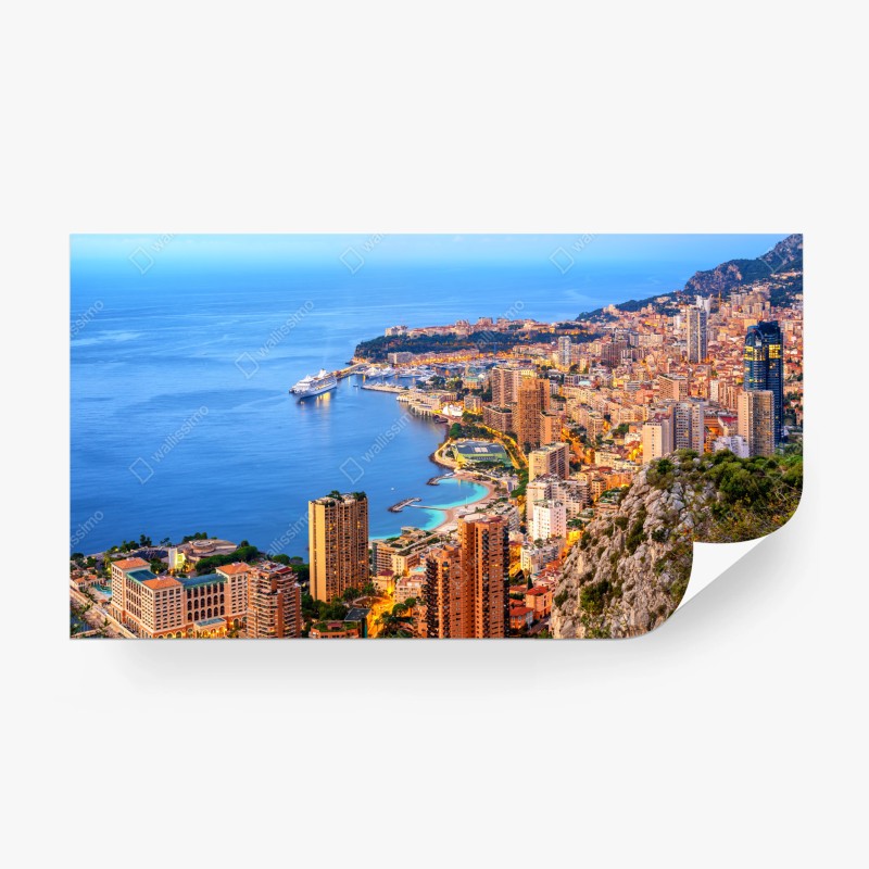 Fototapete mintfarbenes bananenblattmuster – Wallnifity®