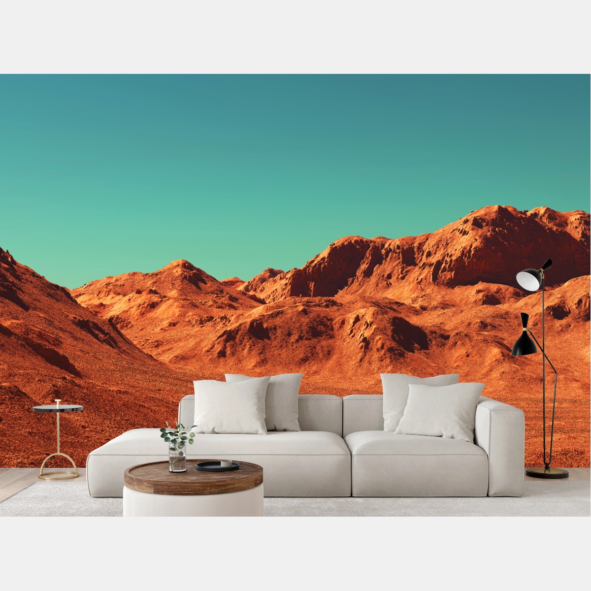 Fototapete marslandschaft — planetarische szene – Wallnifity®