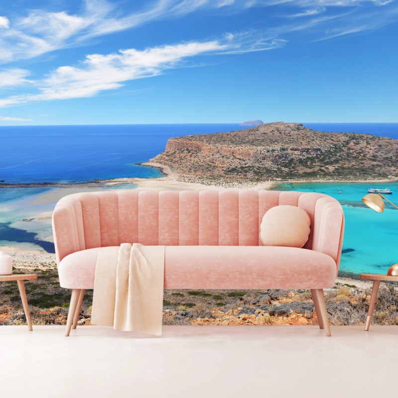 Fototapete lagune Balos türkislandschaft, Kreta