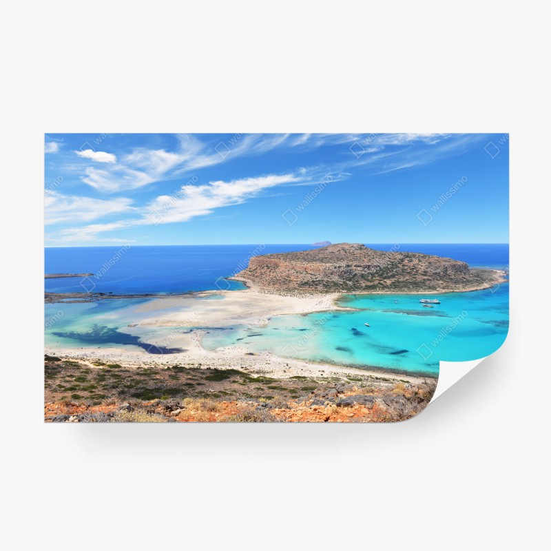 Fototapete lagune Balos türkislandschaft, Kreta