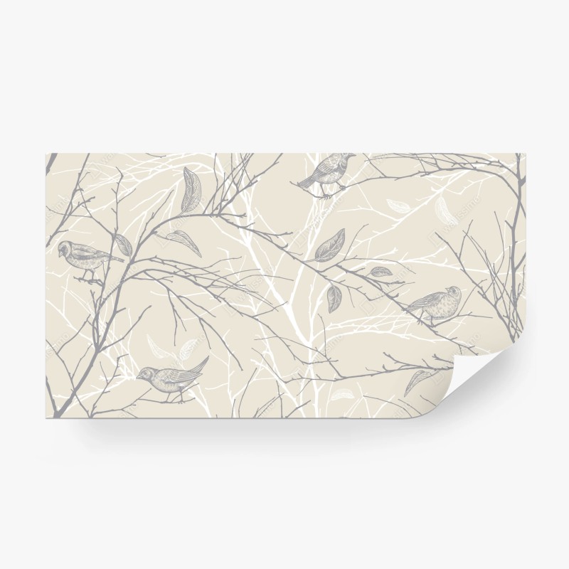 Fototapete tropisches muster mit strelitzien – Wallnifity®