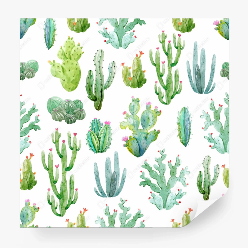 Fototapete zartes korallenfarbenes blumenmuster – Wallnifity®