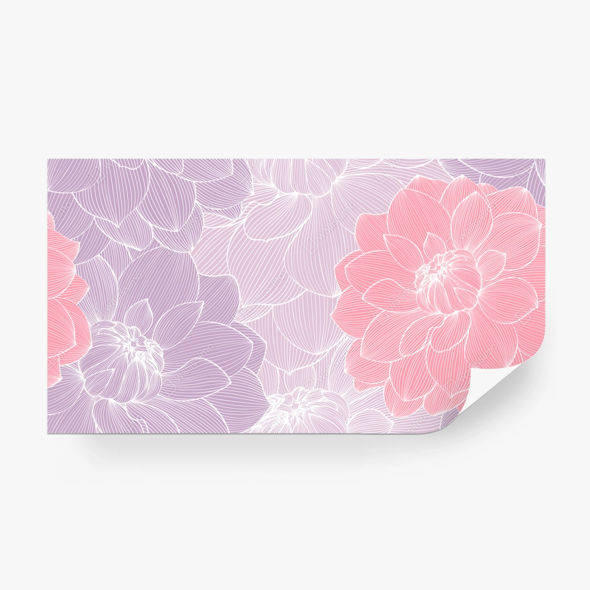 Fototapete zartes pastell blumenmuster – Wallnifity®