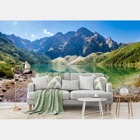 Fototapete ruhiger alpensee – Wallnifity®