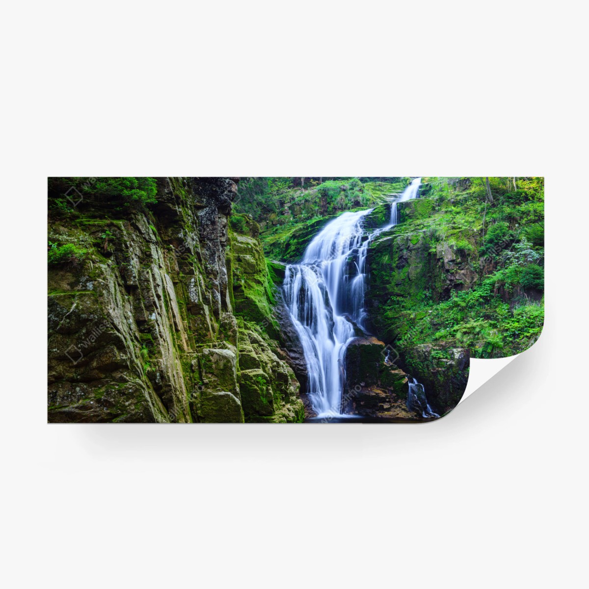 Fototapete wasserfall Kamienczyk im Riesengebirge – Wallnifity®