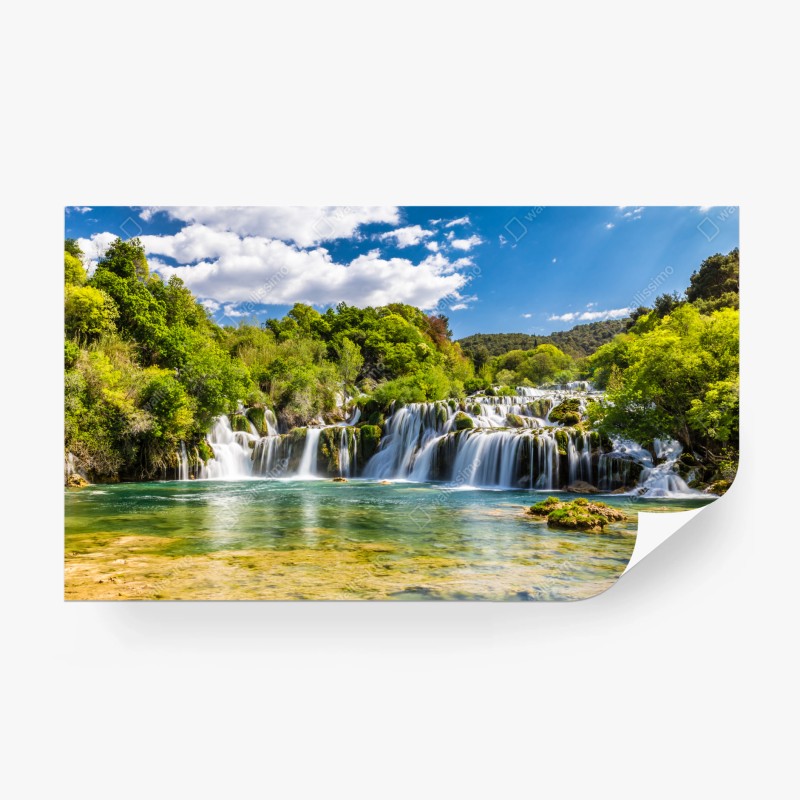 Fototapete türkisbucht auf einer insel – Wallnifity®