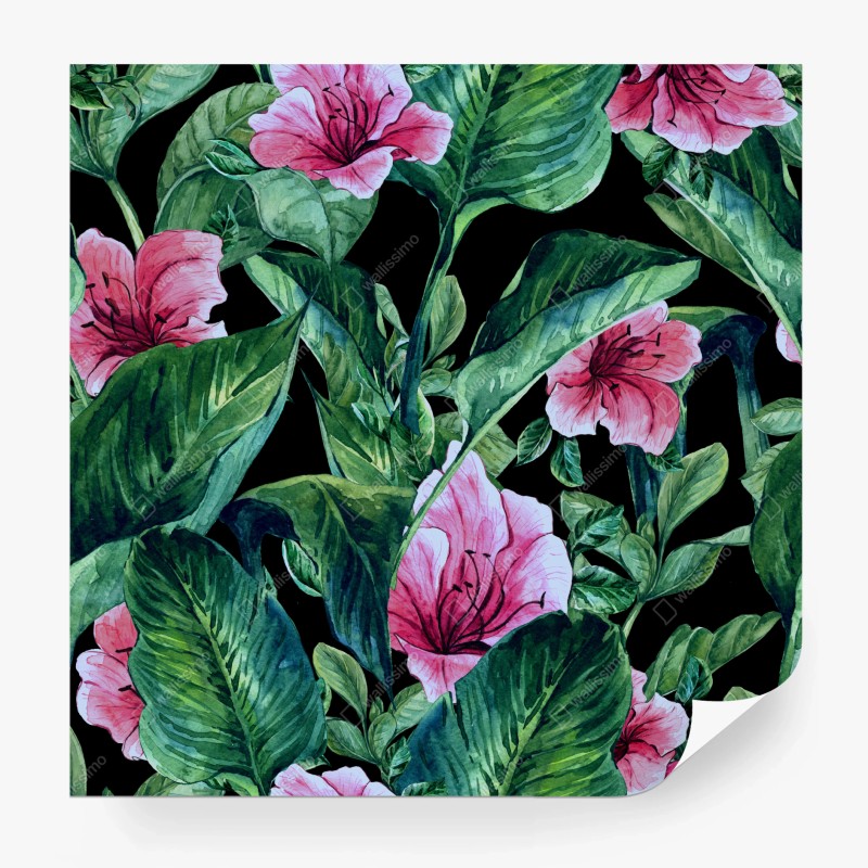 Fototapete sonniges strandmuster mit schirmen – Wallnifity®