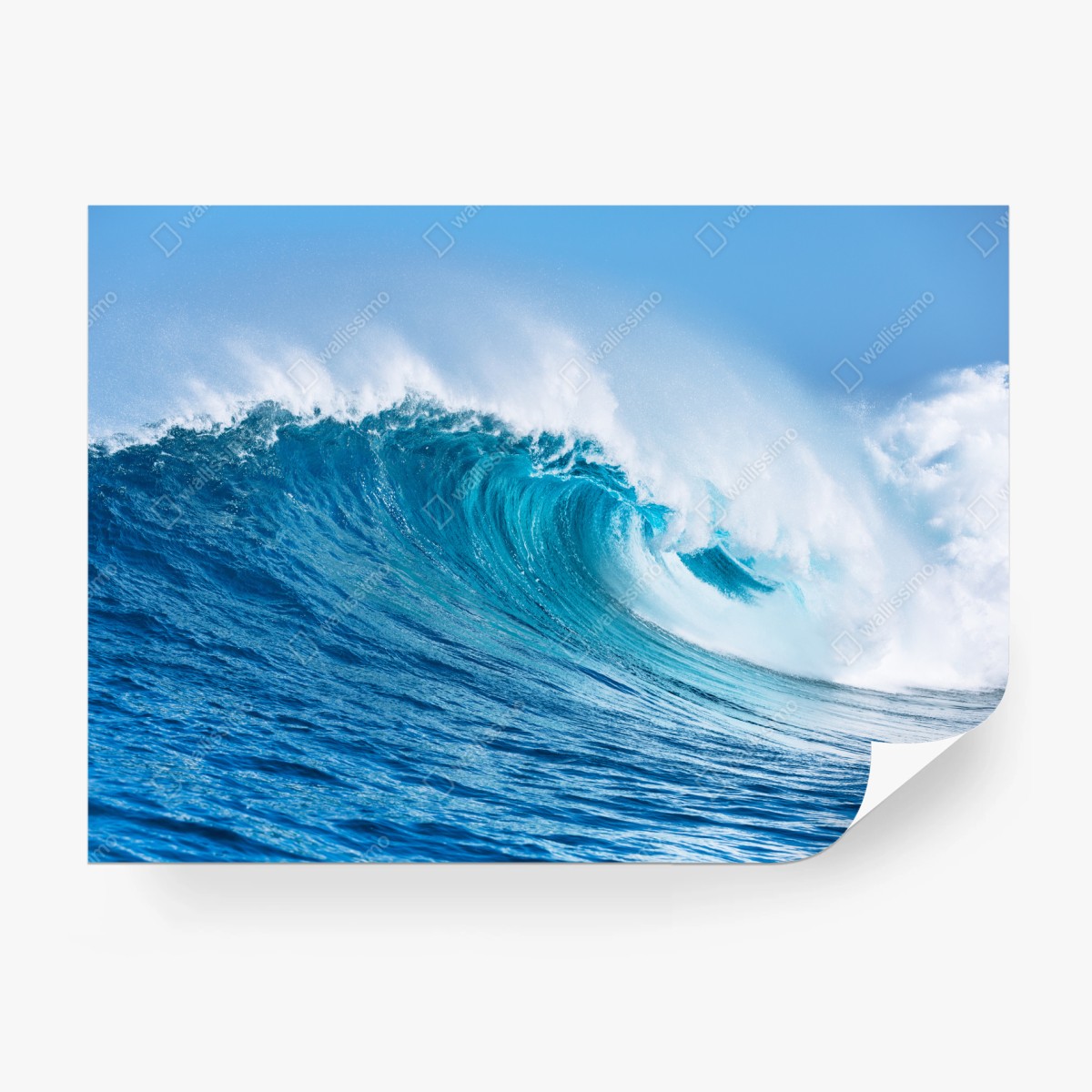 Fototapete majestätische türkisfarbene ozeanwelle – Wallnifity®