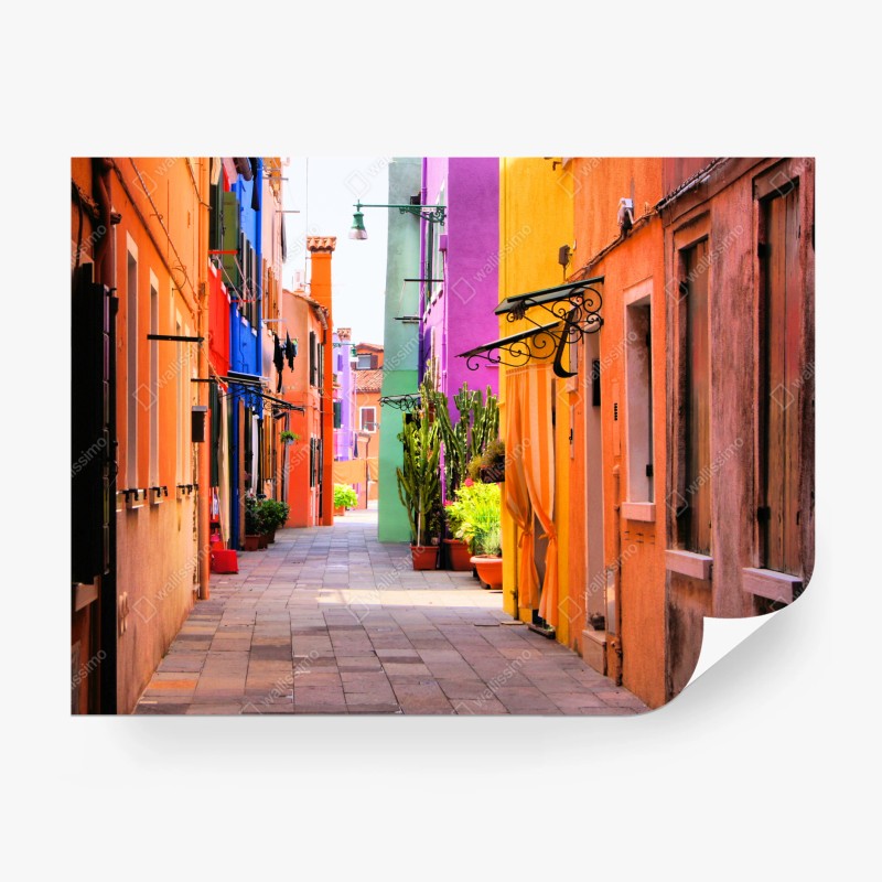 Fototapete goldenes wellenmuster wanddeko – Wallnifity®