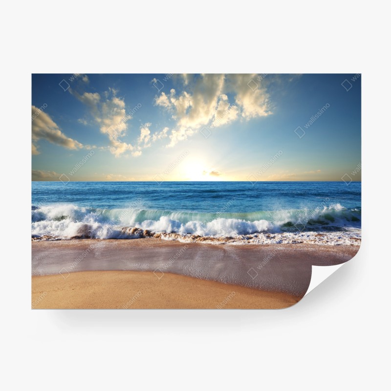 Fototapete zarter aquarellblumenstrauß – Wallnifity®