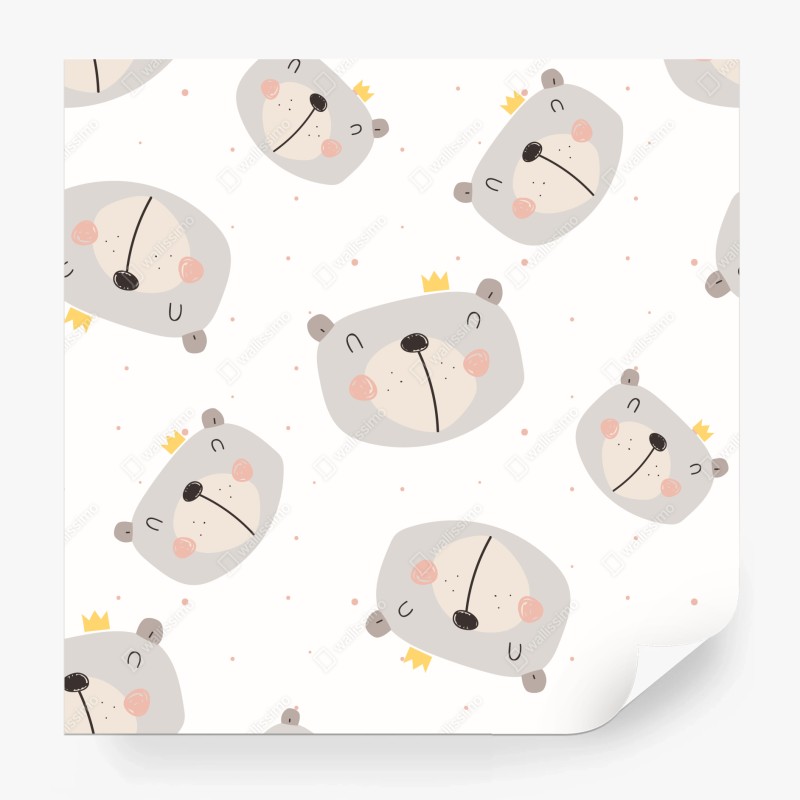 Fototapete türkis-goldenes botanisches blättermuster – Wallnifity®