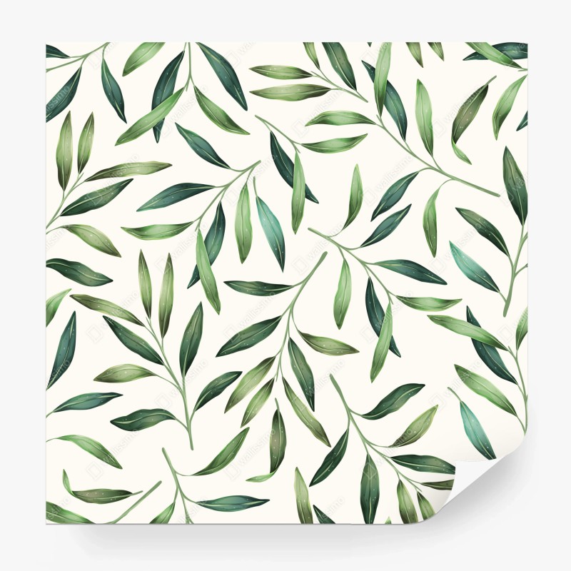 Fototapete fröhliches lama-muster auf türkisfarbenem hintergrund – Wallnifity®