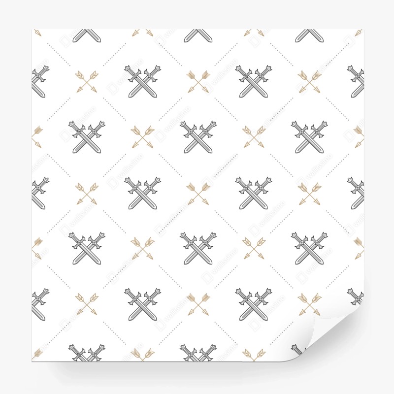 Fototapete nebliger wasserfall im dichten kiefernwald – Wallnifity®