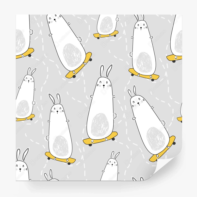 Fototapete botanisches blattmuster im dschungelstil – Wallnifity®