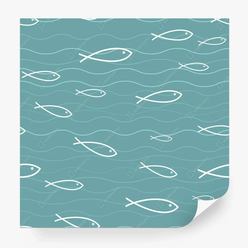 Fototapete ruhiger bergsee mit spiegelung – Wallnifity®