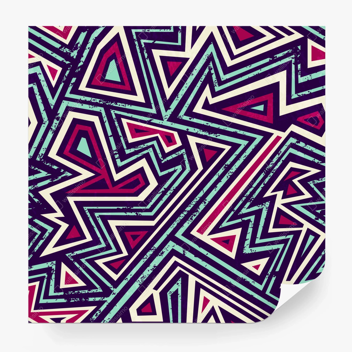 Fototapete kräftiges geometrisches dreiecksmuster – Wallnifity®